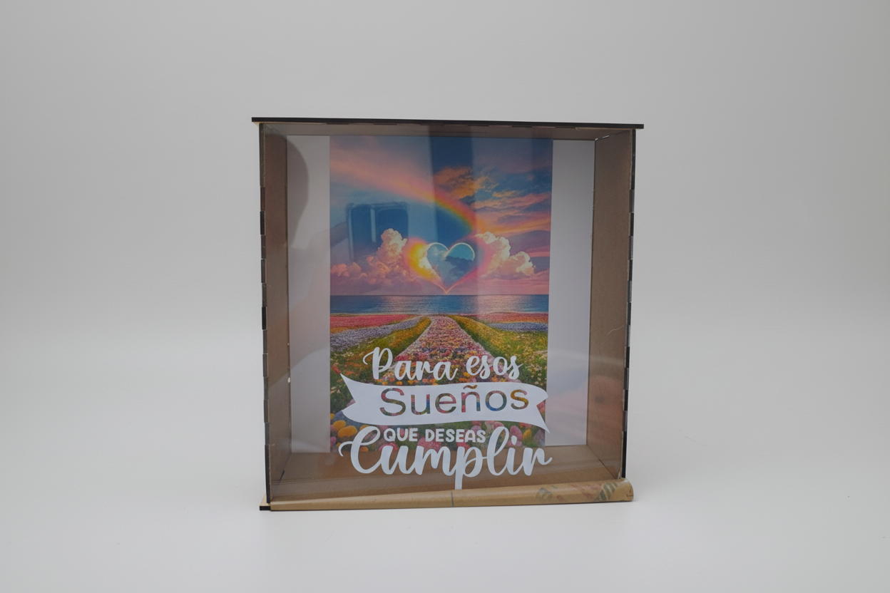 Alcancia 10x10 - personalizada con plan de ahorro