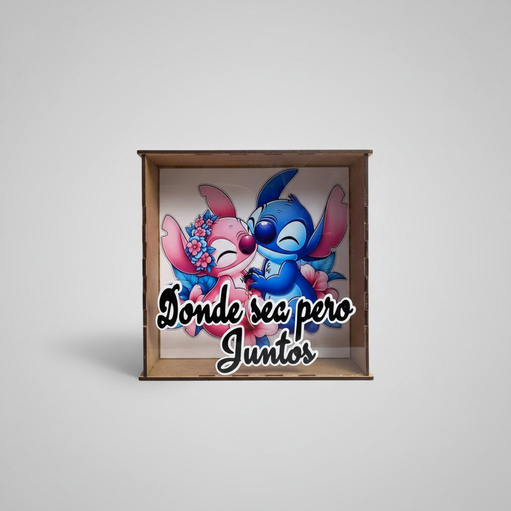 Alcancia 6x6 personalizada con fondo